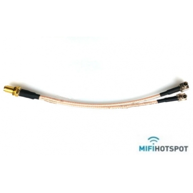 Pigtail splitter Cable SMA Female to 2x TS9-mifi-hotspot