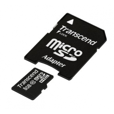 Transcend micro SDHC 8 GB class 10 flash memory card