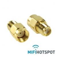 Adapter-MiFi-hotspot-SMA Male RP-to-SMA-Female-Frontview